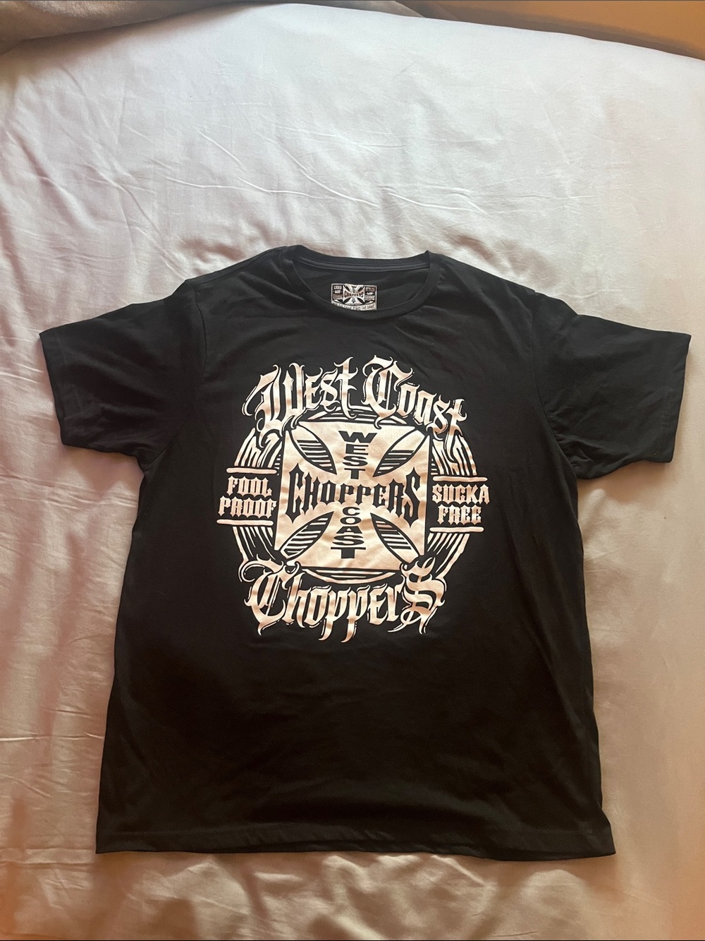 Black Short-Sleeve West Coast Choppers Graphic Tee